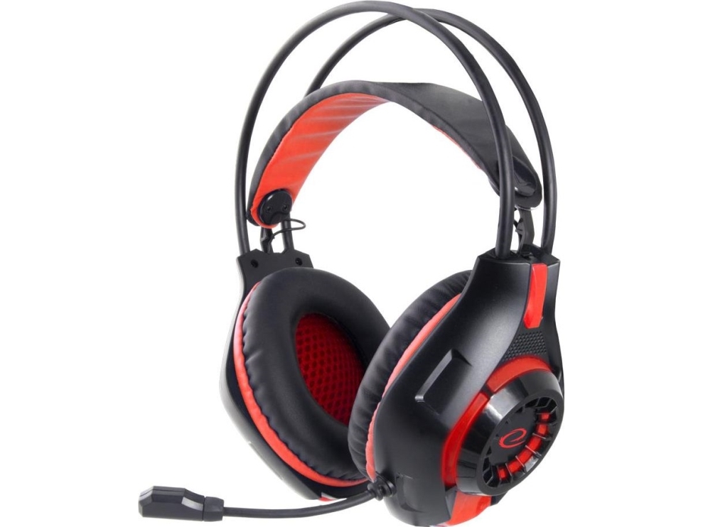 Esperanza Egh420r Deathstrike Gaming Headset - Sort/Rød