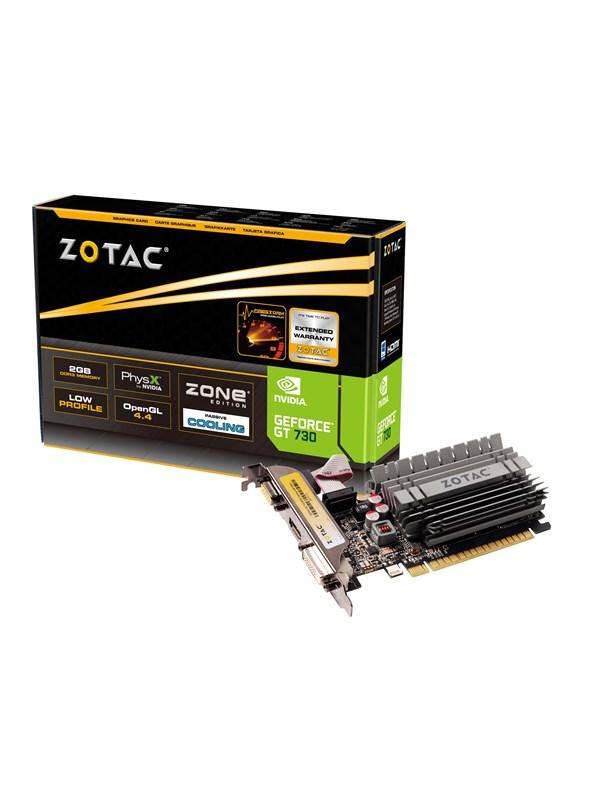 Zotac GeForce GT 730 Grafikkort - 2GB DDR3, Lav Profil