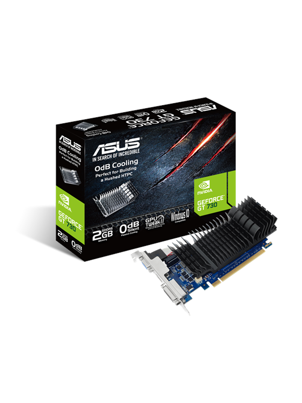Geforce GT 730 Silent Grafikkort med 2GB GDDR5 RAM