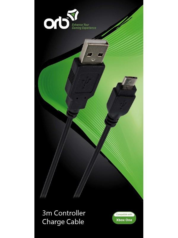 Xbox One 3m Opladerkabel til Trådløs Controller