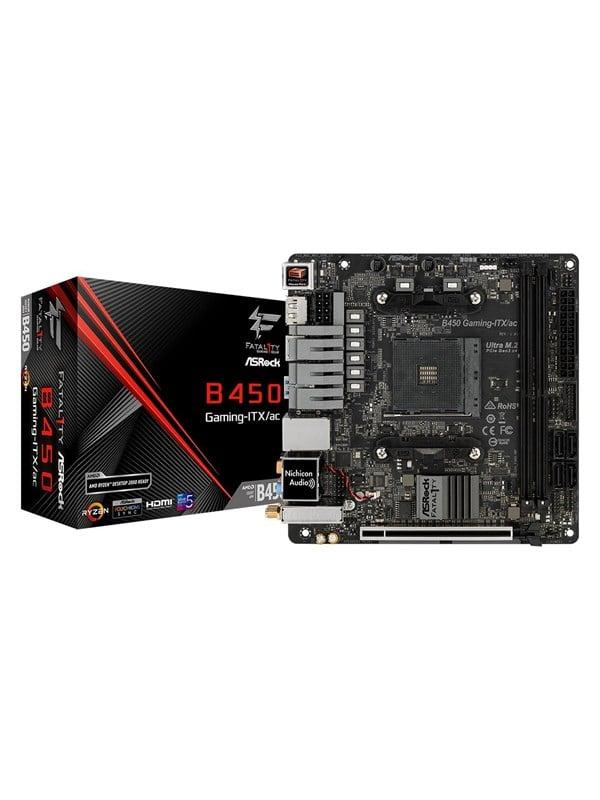 Fatal1ty B450 Gaming ITX Bundkort med WiFi & 4K støtte