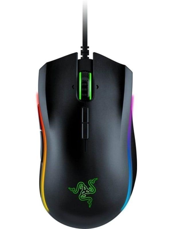 Mamba Elite   Gaming Mus   Laser   9 Knapper   Sort Med Rgb Lys Razer