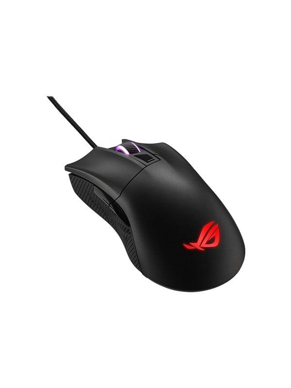 Rog Gladius II Core Gaming Mus - Optisk, 6 Knapper, Sort