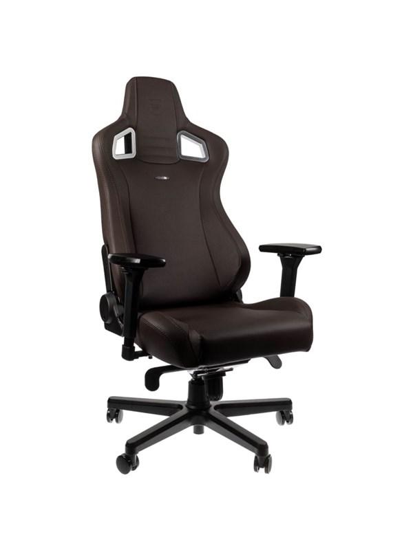 Epic Java Edition Gamer Stol - Brun PU Læder, 120 Kg Max