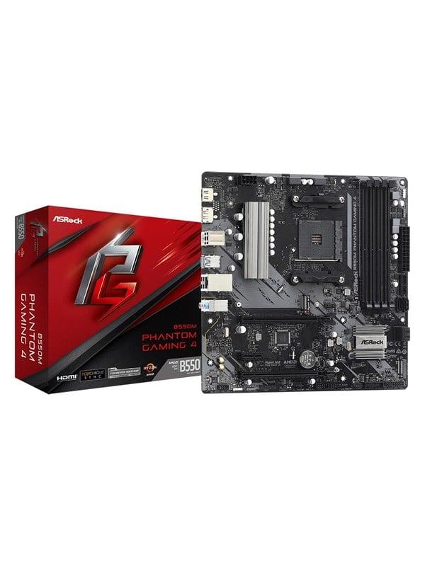 B550m Phantom Gaming 4 Bundkort - AMD B550 Micro ATX