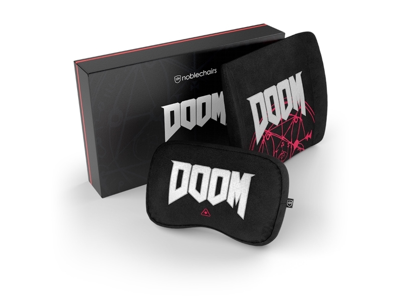 Doom Edition Pudesæt til Gamingstole - 2 Stk i Sort
