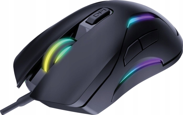 Sandberg Lightflow 6D Gamer Mus - Ambidextrous, Sort