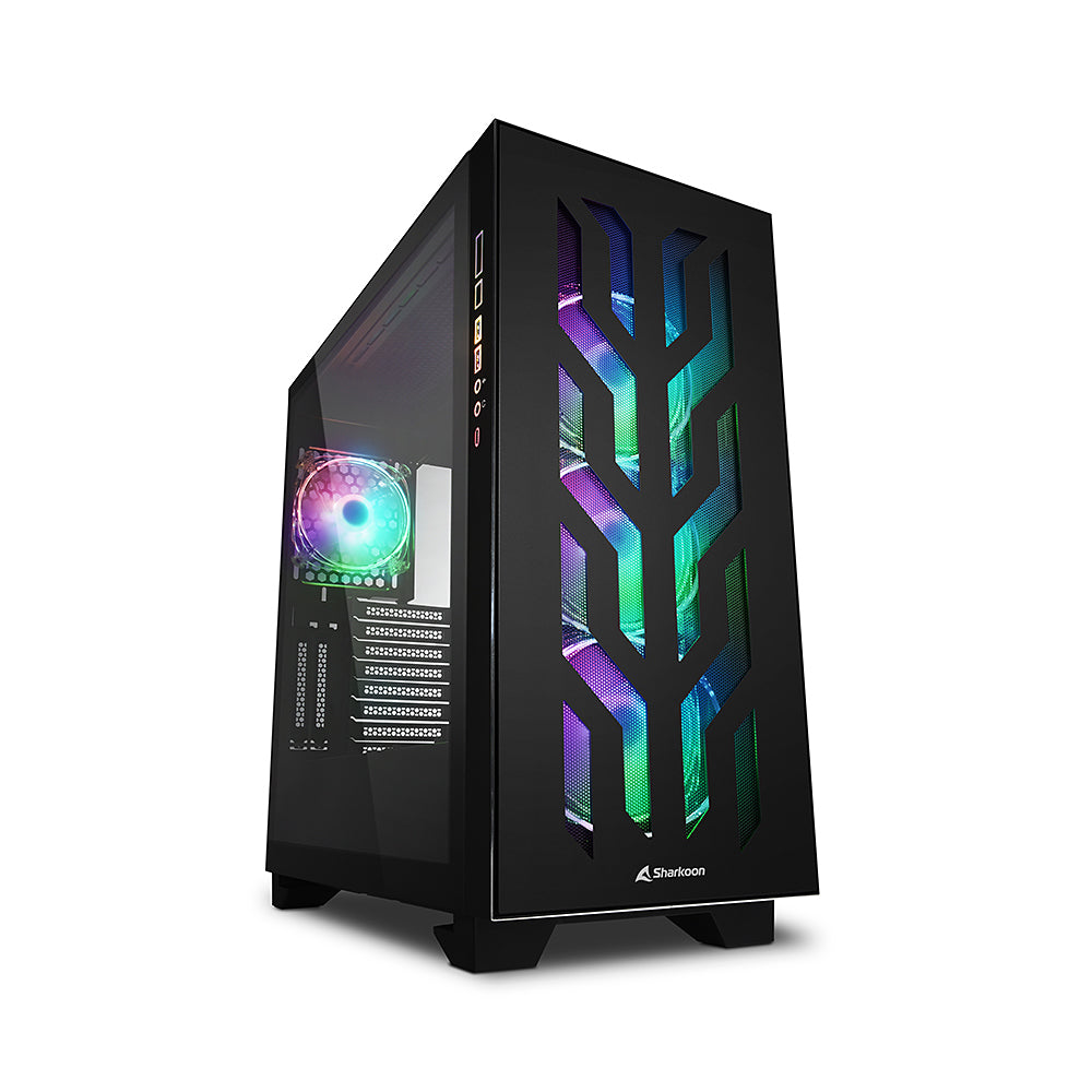 Elite Shark CA300T Tower Kabinet med 2x Tempered Glass