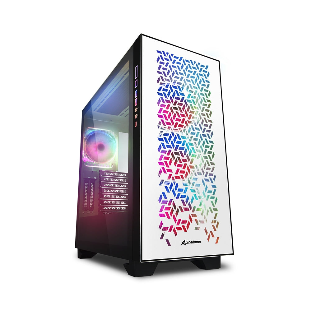 Elite Shark Ca300h White, Big Tower Case Sharkoon