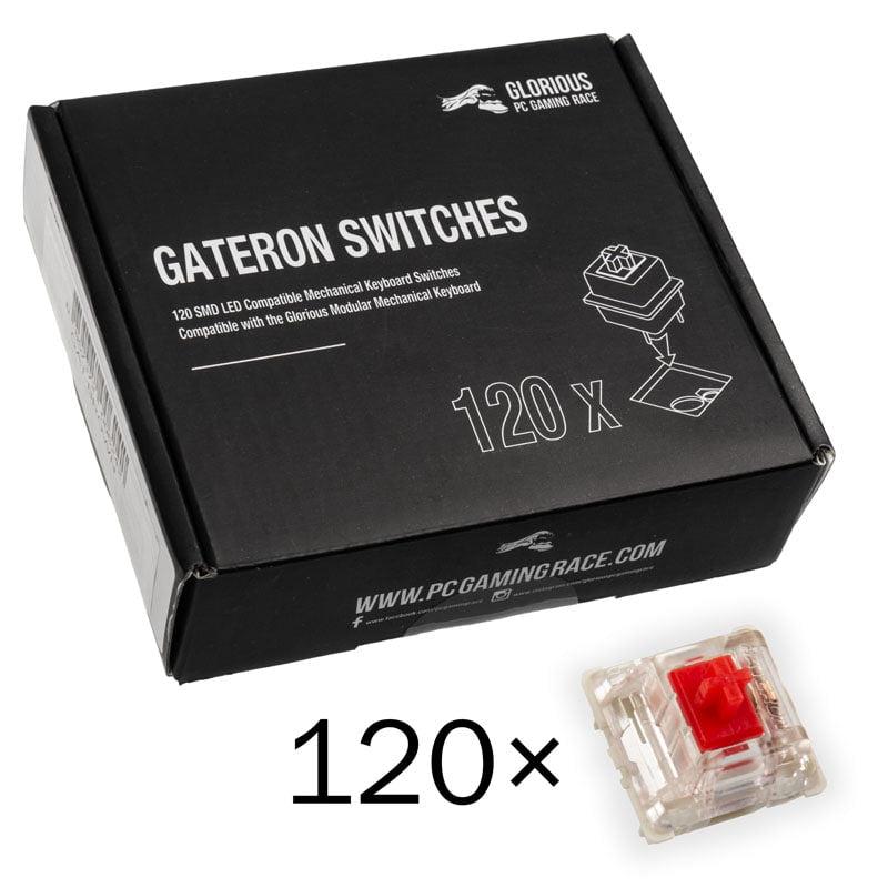 Gateron Røde Switches (120 Stk) til Gaming og Skrivning
