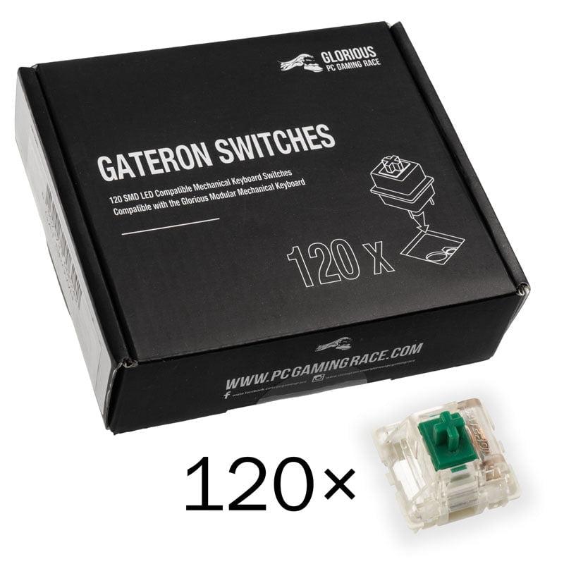 Gateron Grøn Switches (120 Stk) – Opgrader dit Tastatur!