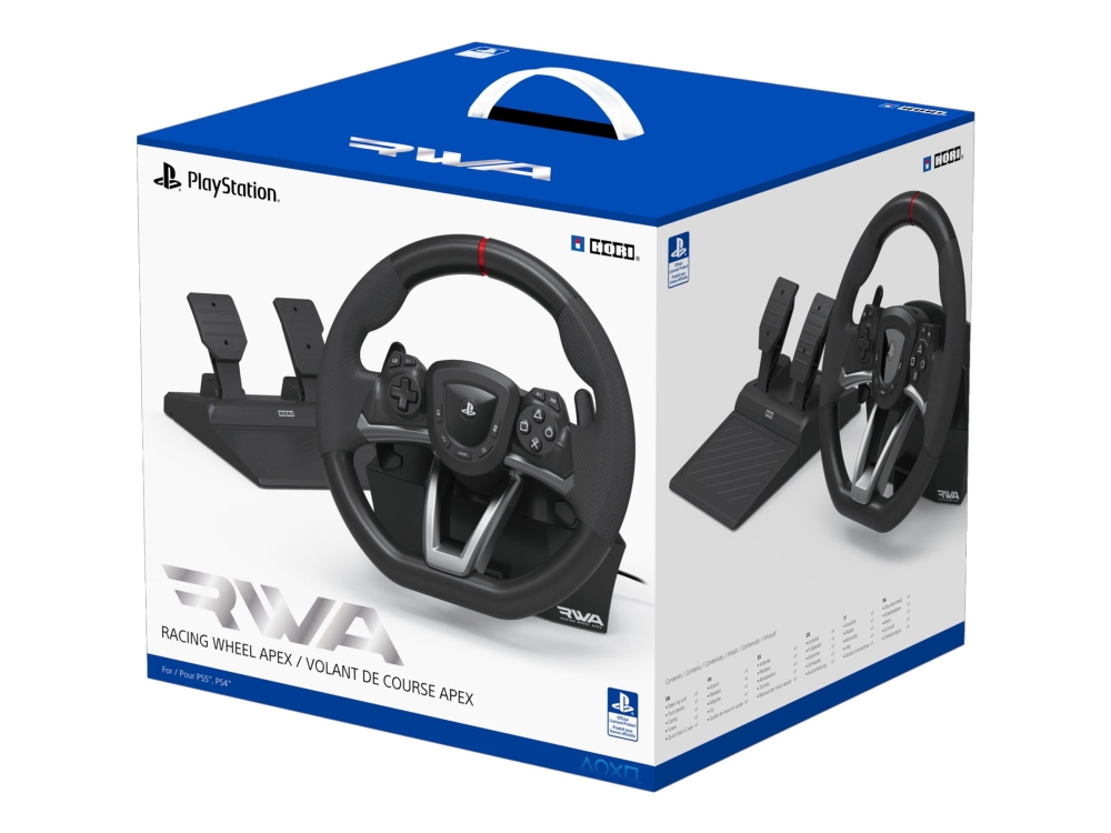 Apex   Rat Og Pedalsæt   Kablet   For Pc, Sony Playstation 4, Sony Playstation 5 Hori