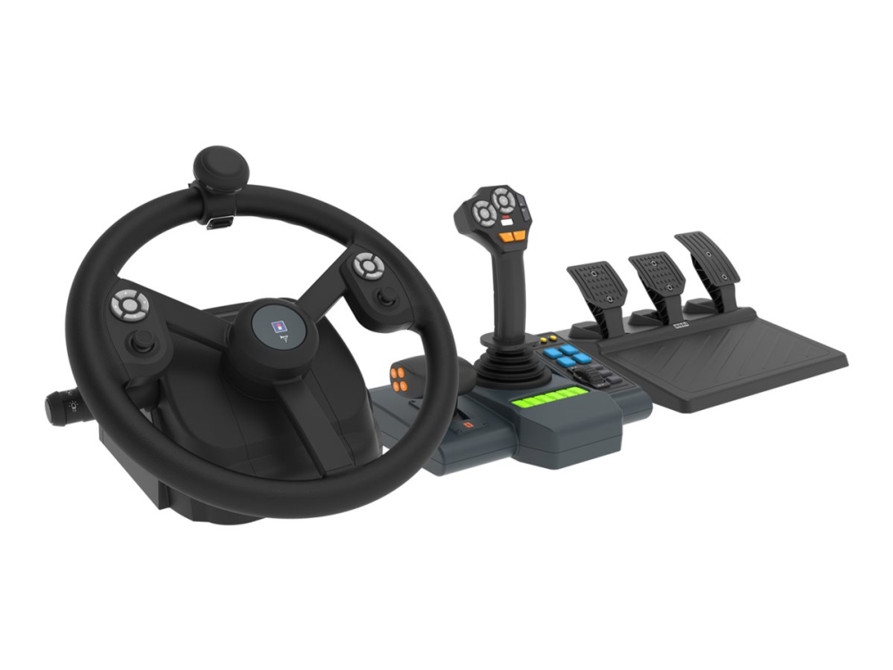 Farming Vehicle Control System   Hjul, Pedaler Og Kontrolpanelenhedssæt   76 Knapper   Kablet   For Pc Hori