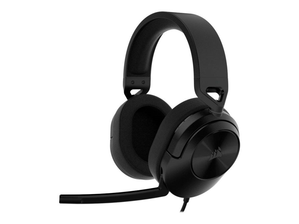 Corsair Gaming Hs55 Stereo   Headset   Fuld Størrelse   Kablet   3,5 Mm Jackstik   Kulsort Corsair Microsystems