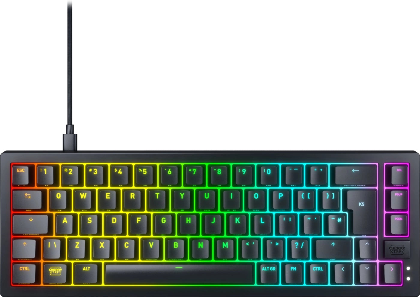 K5v2 Rgb, Compact Mekanisk Tastatur, 65%, Sort, Nordic Xtrfy