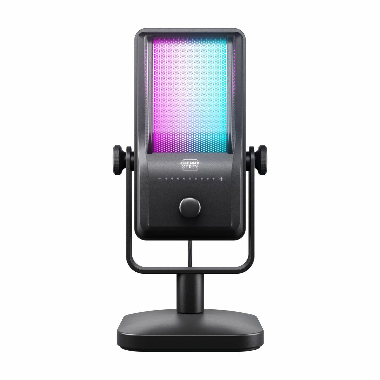 Cherry   Ngale R, Premium Usb Mic, Rgb, Sort Xtrfy