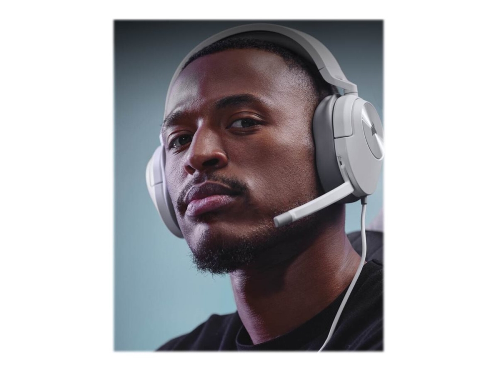 Corsair Gaming Hs55 Stereo   Headset   Fuld Størrelse   Kablet   3,5 Mm Jackstik   Hvid Corsair Microsystems