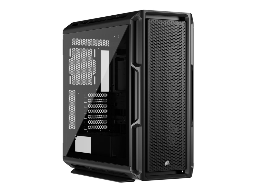 Corsair 5000t   Mid Tower Gaming   Udvidet Atx   Sidepanel Med Vindue (hærdet Glas)   Ingen Strømforsyning (atx)   Sort   Usb/lyd Corsair Microsystems