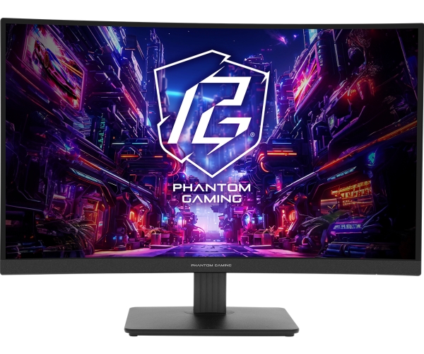 27" Curved Gaming Monitor Pg27qrt1b 2xhdmi Dp Højttalere 2x2w Asrock