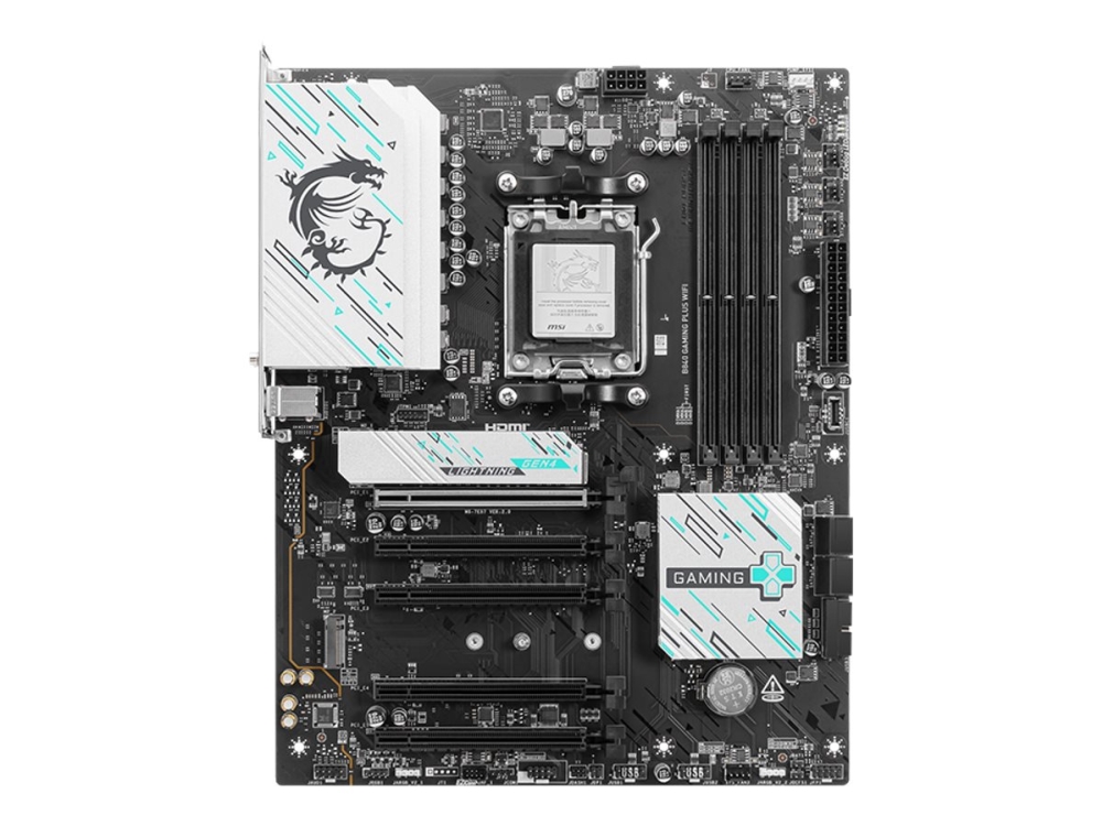 B840 Gaming Plus Wifi   Bundkort   Atx   Socket Am5   Amd B840 Chipset   Usb 3.2 Gen 2, Usb C 3.2 Gen2, Usb 3.2 Gen 1   2.5 Gigabit Lan, Wi Fi 7 Msi
