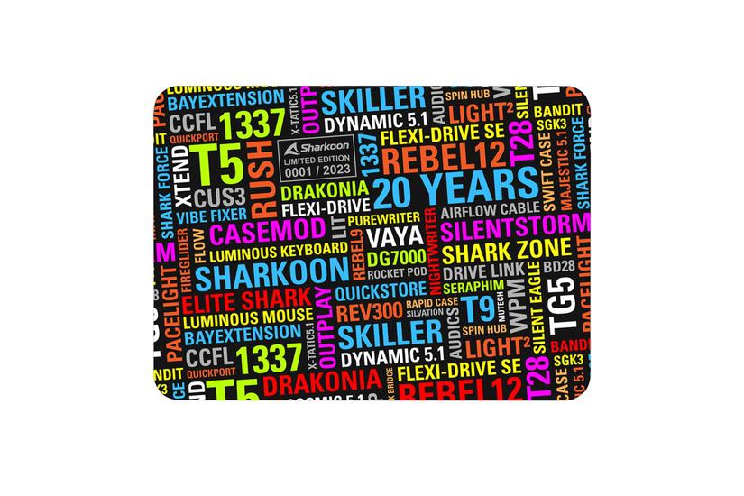 20 Years Mouse Mat Gaming Musemåtte Flerfarvet Sharkoon