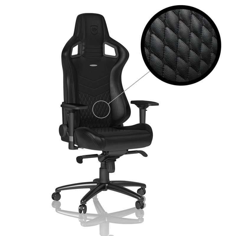 Epic Real Leather Black/black Noblechairs