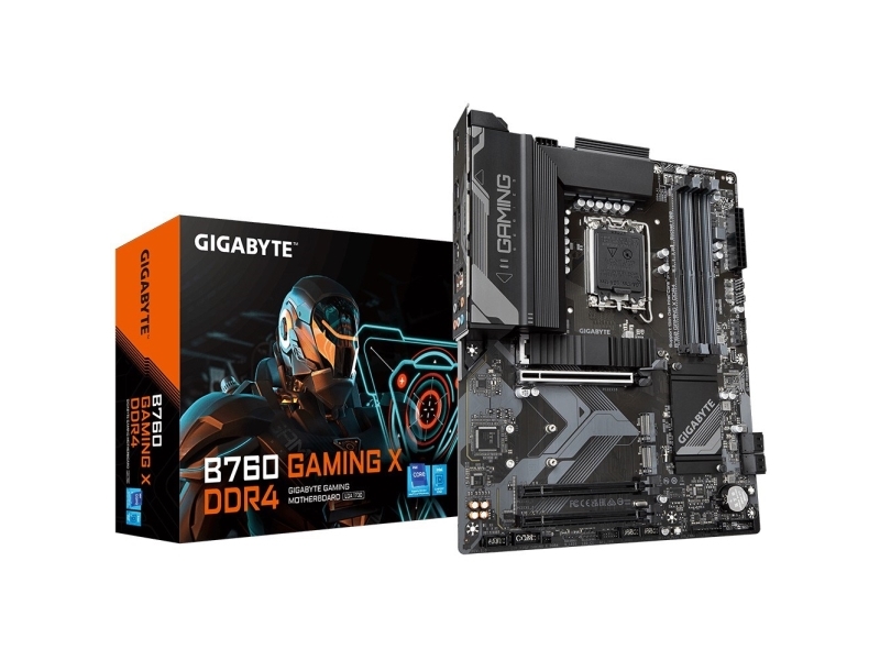 Gigabyte B760 Gaming X Ddr4, Lga 1700, Intel® Celeron®, Intel® Pentium® Gold, Lga 1700, 128 Gb, Ddr4 Sdram, 128 Gb Gigabyte Technology