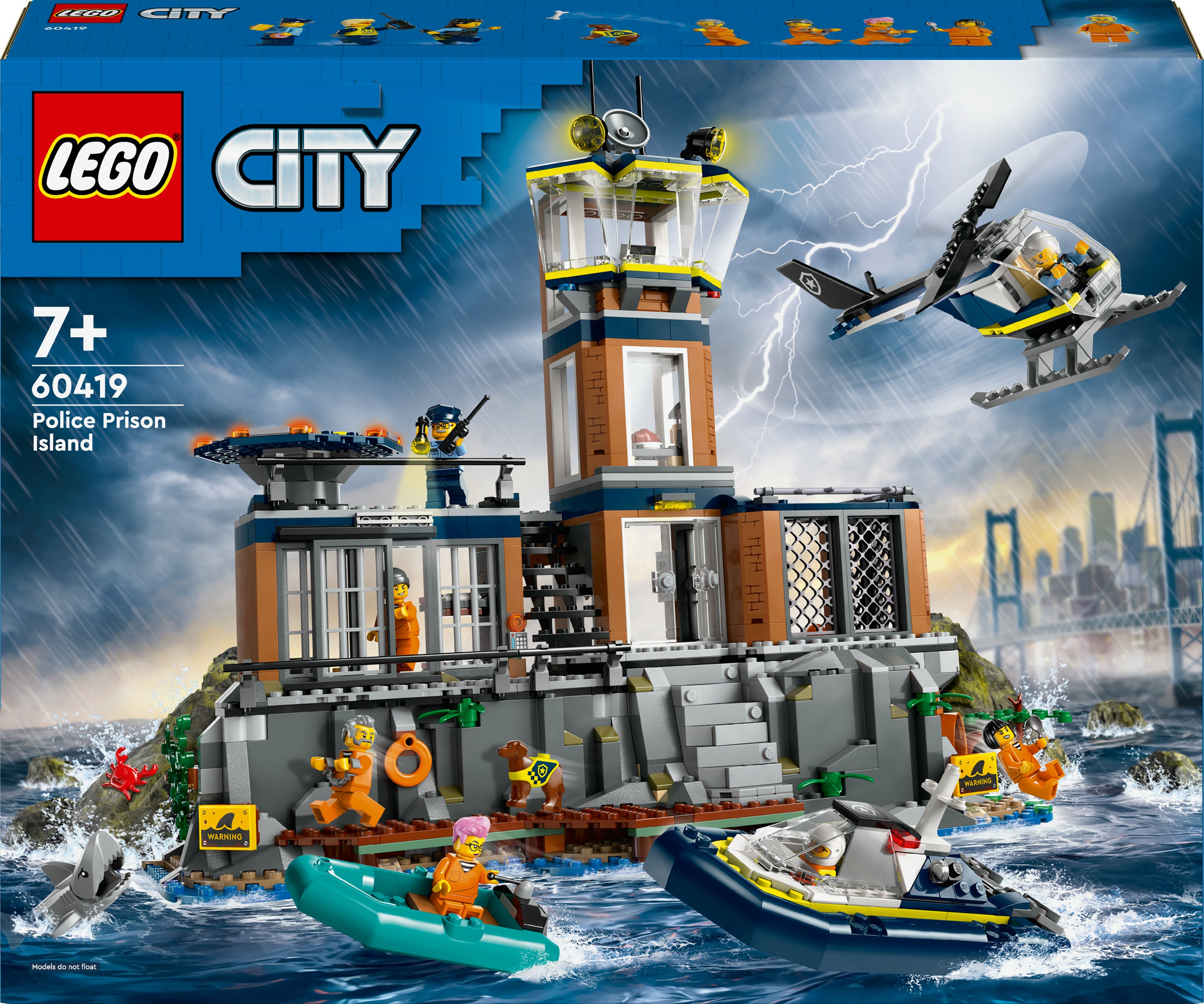 60419 City Fængsels ø Politistation Lego