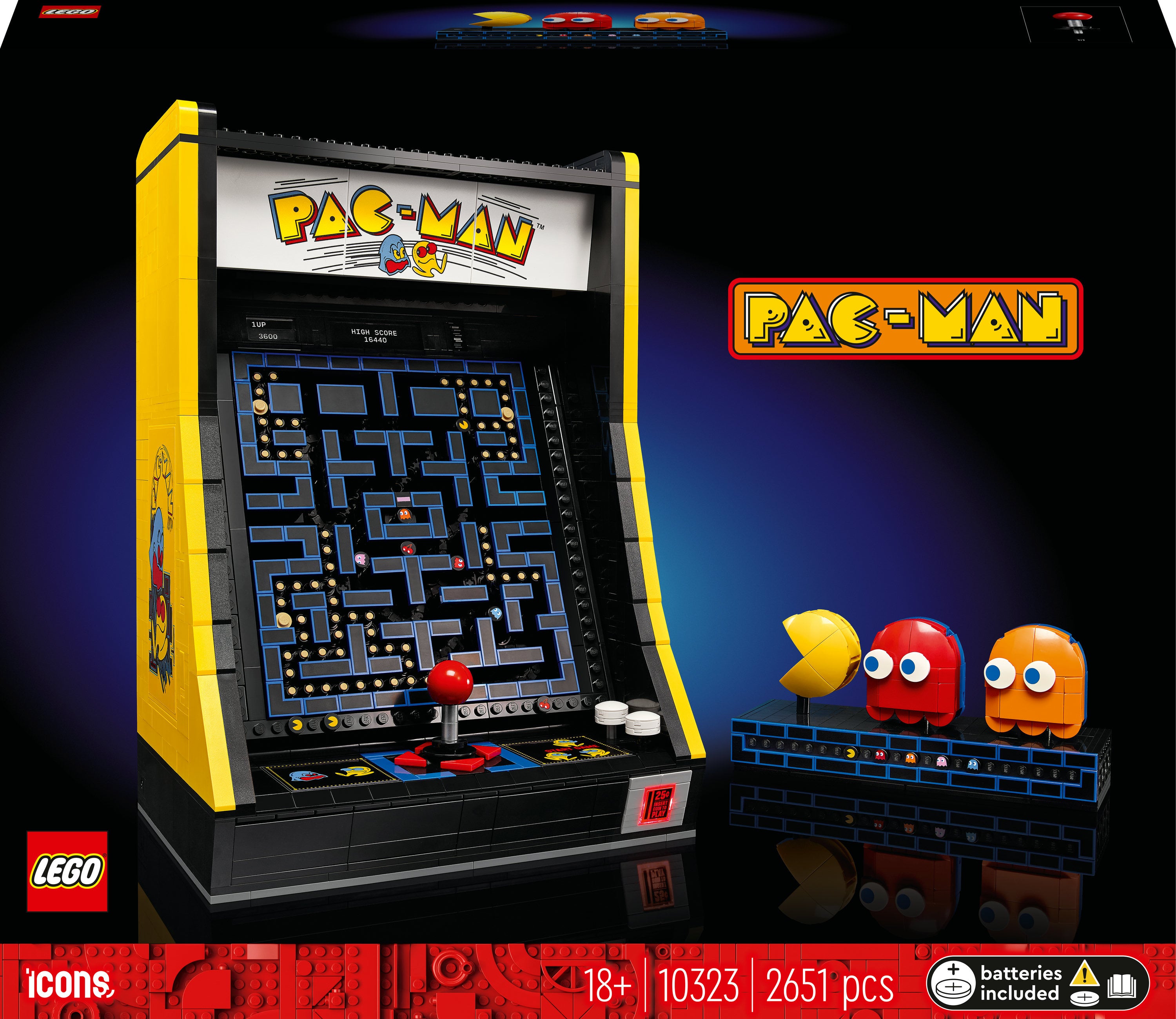 10323 Icons Pac Man Spille Maskine Lego