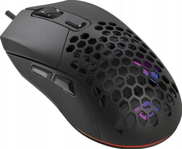 Flexcover 6d Gamer Mouse, Ambidextrous, Usb Type A, 12800 Dpi, Sort Sandberg