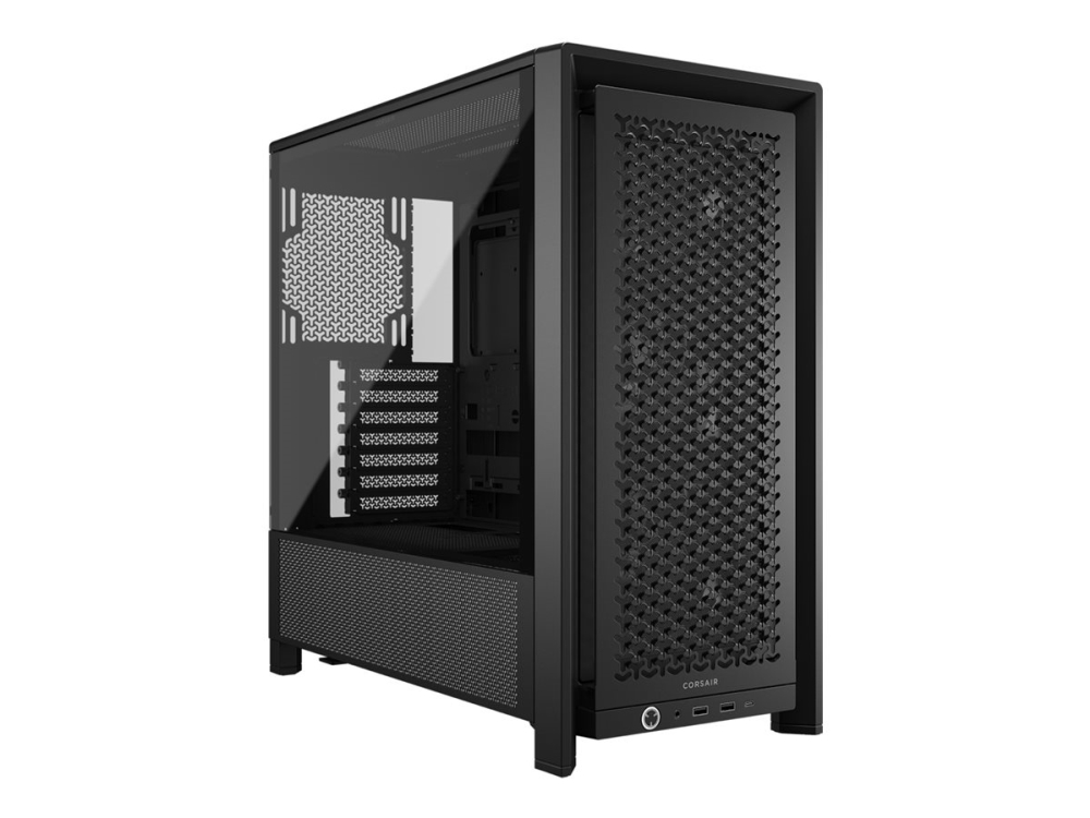 Corsair Frame 4000d Rs   Midi Tårn Gaming   Udvidet Atx   Sidepanel Med Vindue (hærdet Glas)   Ingen Strømforsyning (atx)   Sort   Usb/lyd Corsair Microsystems