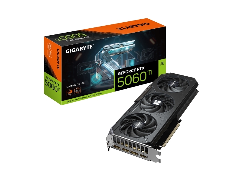 Gigabyte Geforce Rtx 5060 Ti Gaming Oc 16g Graphics Card   16gb Gddr7, 128bit, Pci E 5.0, 2647mhz Core Clock, 3 X Displayport, 1 X Hdmi, Gv N506tgami Gigabyte Technology