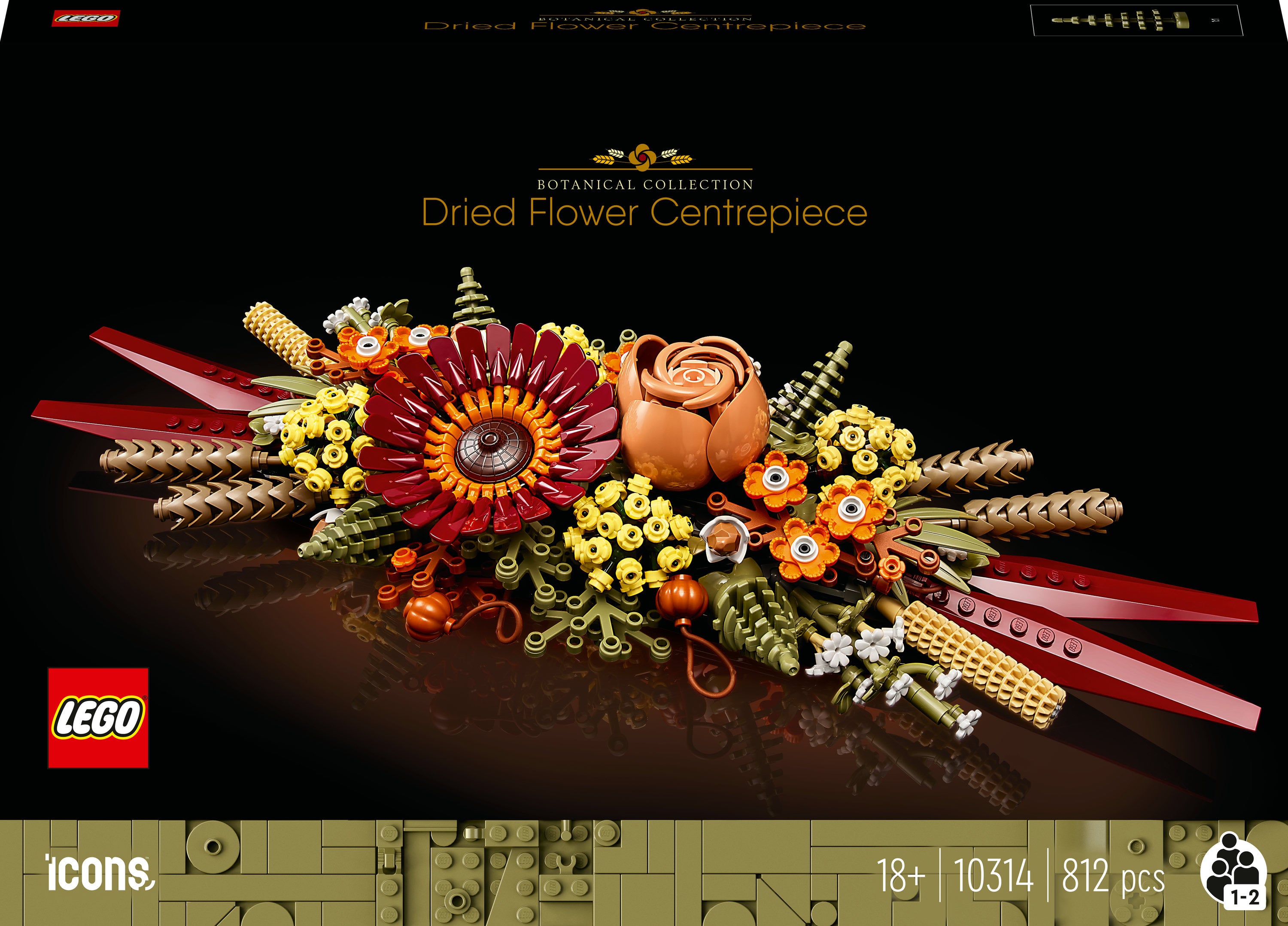 10314 Icons Tørrede Blomster Arrangement Lego