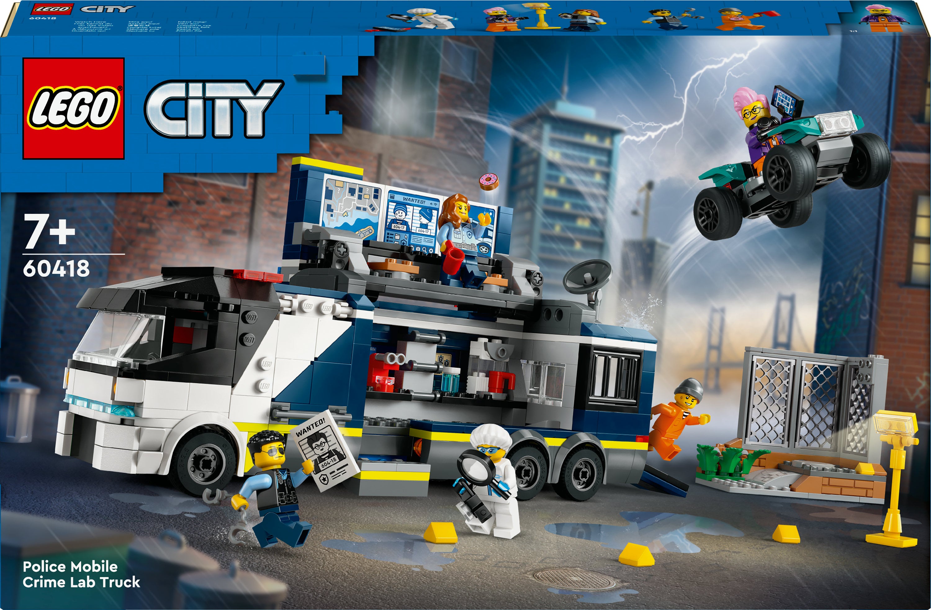 60418 City Politibil Med Laboratorium Lego