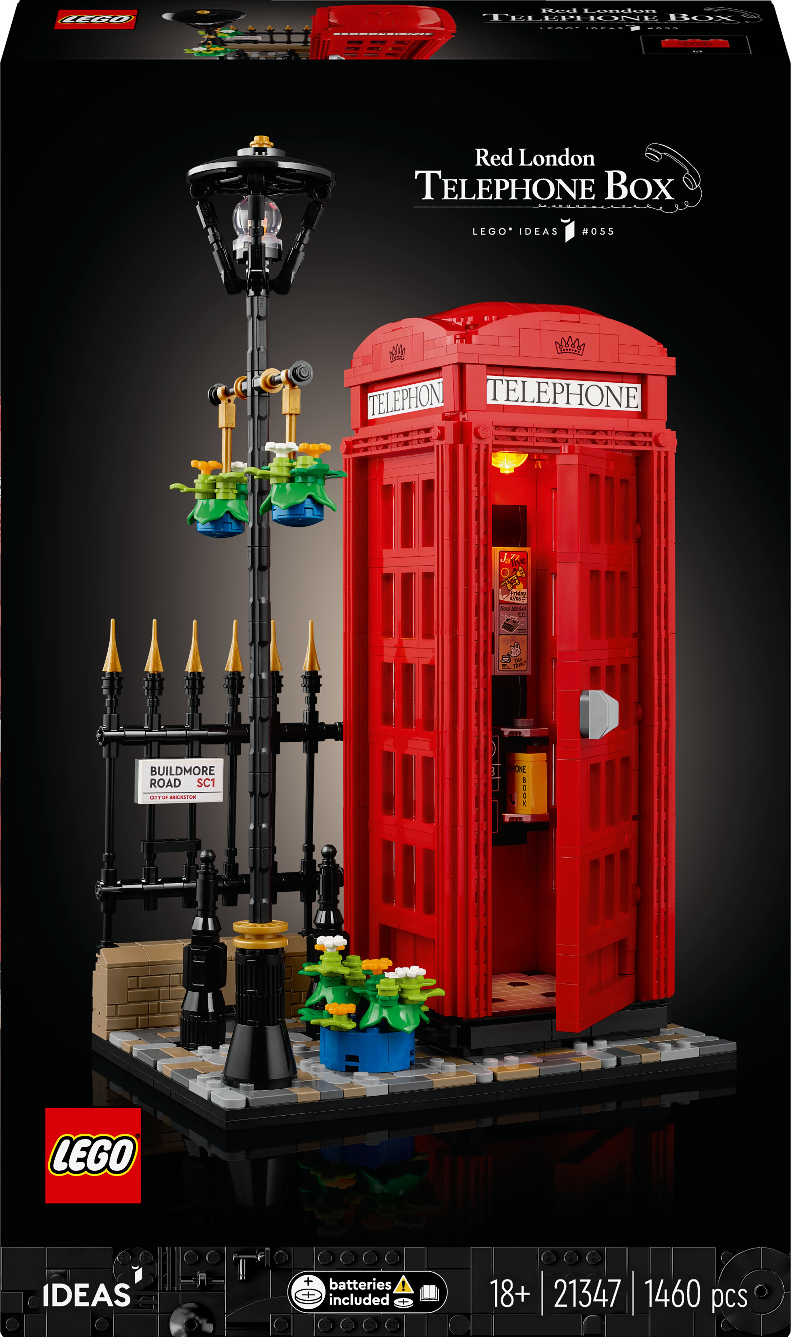 21347 Ideas Rød London Telefonboks Lego