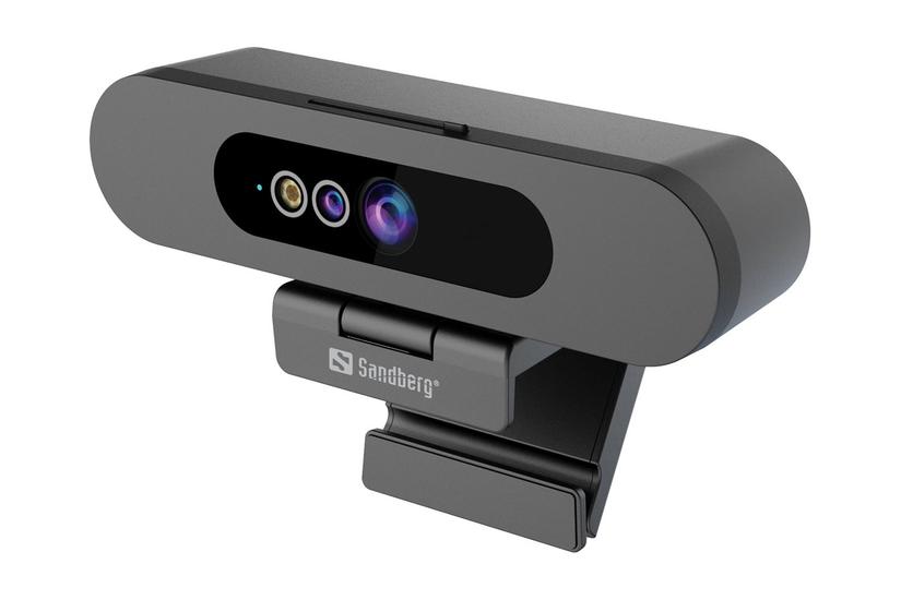 Face Id 2   Webcam   Farve   2 Mp   1920 X 1080   1080p   Audio   Usb 2.0 Sandberg
