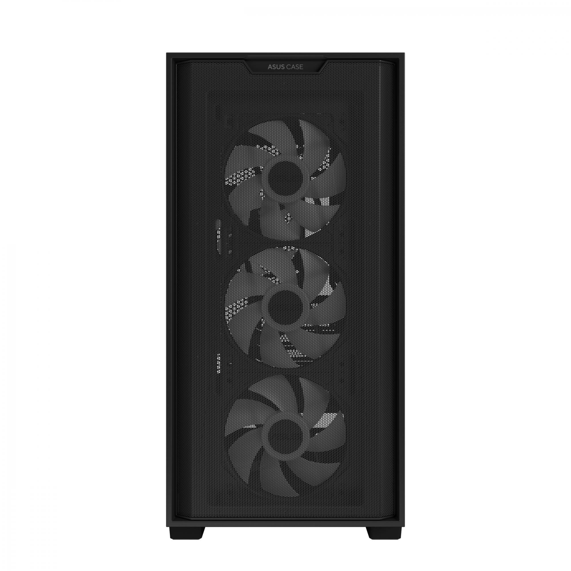A21 Plus Matx Case With 4 Pre Installed Argb Fans, Btf Support   Black Asus