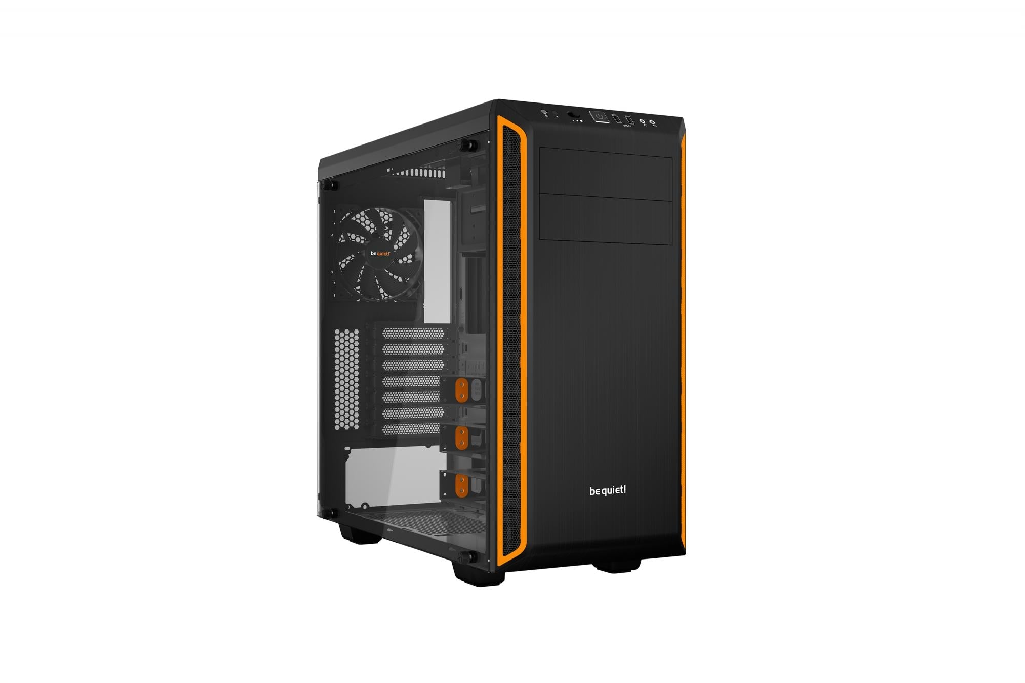! Pure Base 600 Window   Black/orange Be Quiet